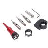 8Pcs Countersink Drill Bit Set 3 Flute Multifunctional 8mm 10mm Double Ended Counter Sink Drill Bit Set with Depth