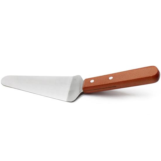 Wooden Handle Stainless Steel Cake Pizza Cheese Shovel Scoop Kitchen Baking