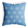 Blue and White Porcelain Style Pillow Cover Retro Home Bedside Wooden Sofa Pillow Cover Cotton Linen Polyester Living Room Chair Cover
