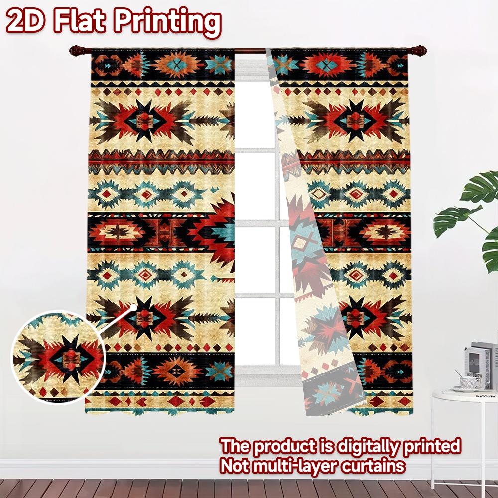 2D flat Photography Backdrop Background Banner Geometric Tribal Motifs 100% Polyester Vibrant Reunion Use for Booth seats