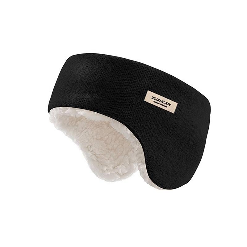 

Зимние унисекс толстые теплые меховые наушники для мужчин и женщин, бархатные плюшевые наушники-протекторы для улицы, для велоспорта, катания на лыжах, черные