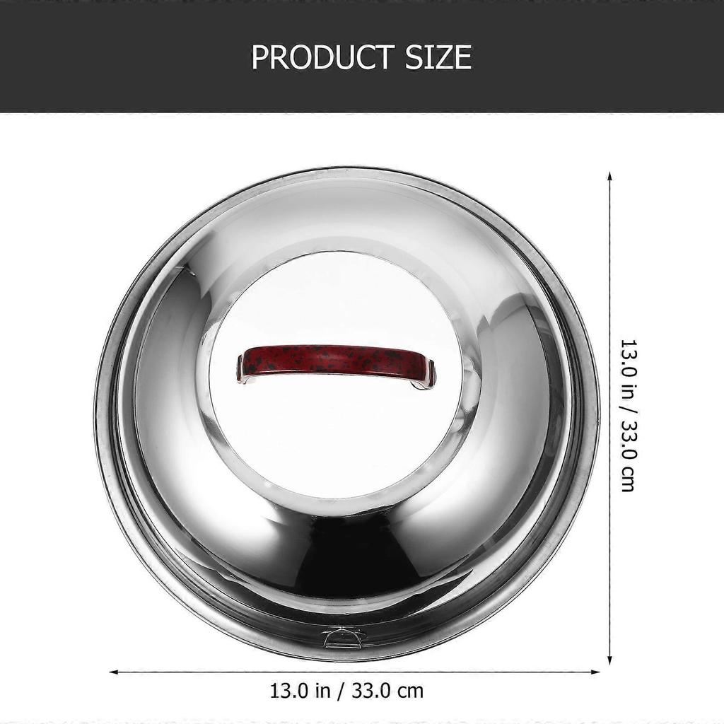 Pot Lid Stainless Steel Kitchen Supplies Metal Lid for Cooking Anti-Scald