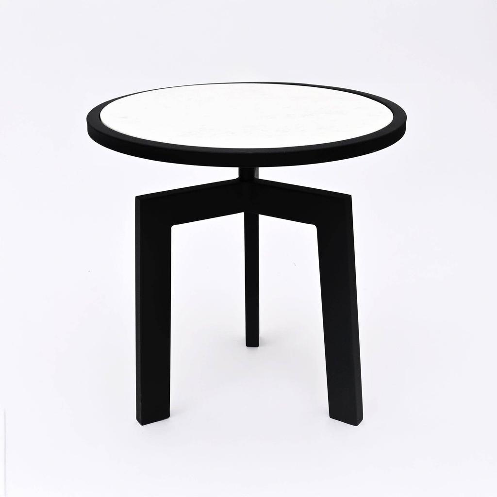 Round Marble Table with Tripod Legs