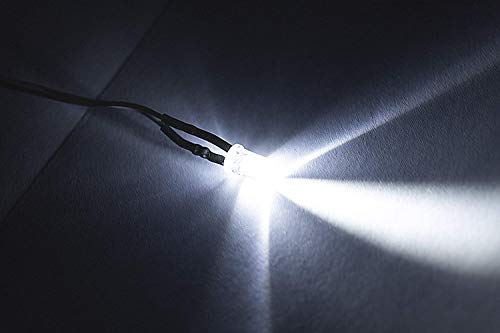 GTIWUNG 60 szt. Diod LED 5 mm wstępnie okablowanych o wysokiej jasności, typu pociskowego, na 12V, dostępne 6 kolorów - biały, ciepły biały, czerwony, niebieski, zielony, żółty + 60 szt. dedyk.