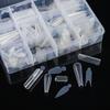 Duals Forms Acrylic Nail System UV Gel Nail Mold Full Cover Fasle Nail Tips Nail Form French Extension Tips Stickers