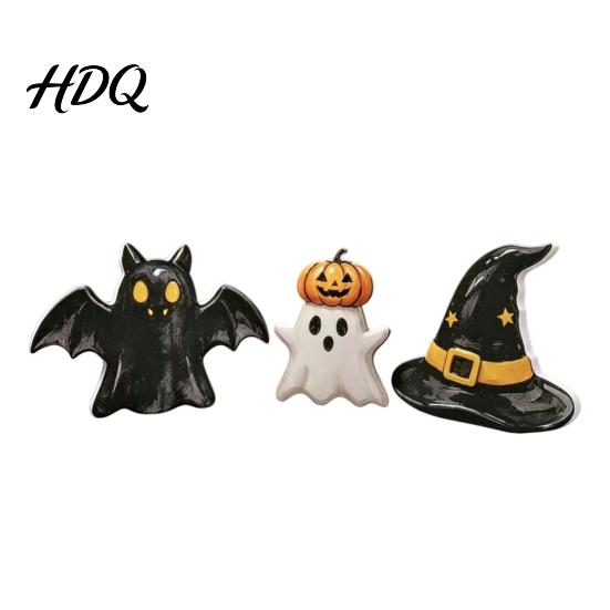 Safe Halloween Decoration Resin 3Pcs Decoration Micro Landscape Miniature Figurines Cute Ghost