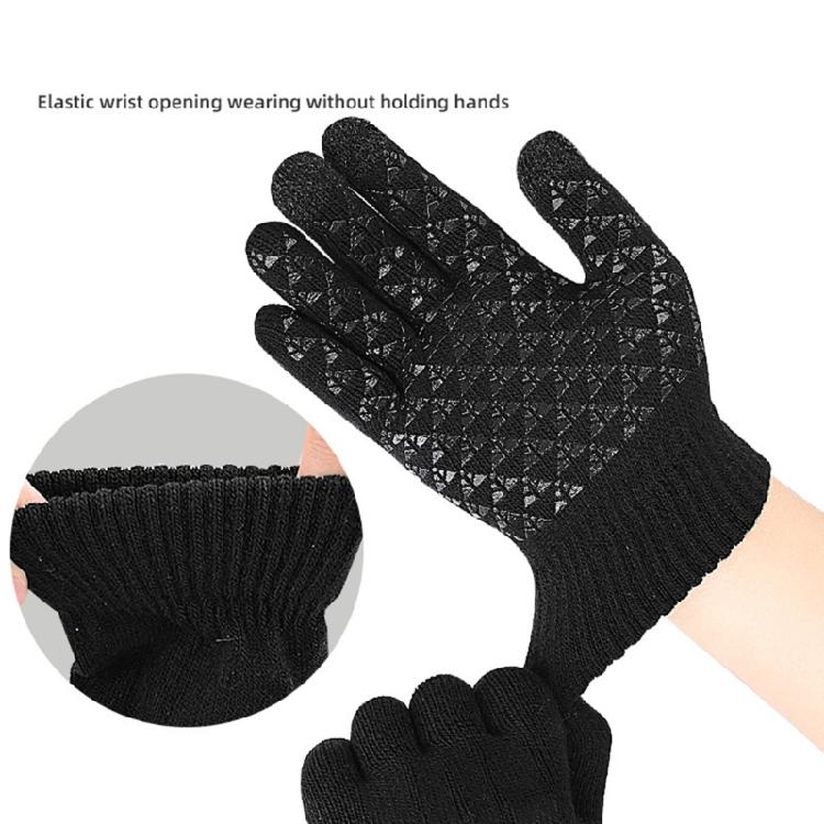 Knitted Heating Glove Hands Warmer Mittens Full Finger Gloves Thermals Glove for Winter, USB Heated Gloves for Men Women