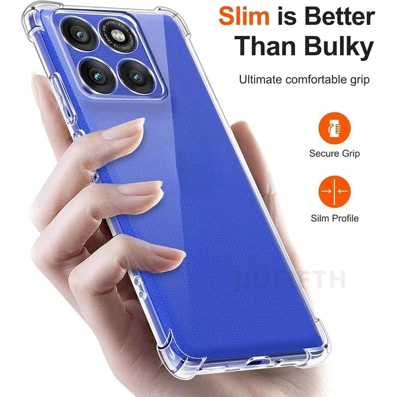 For Motorola Edge 50Neo 50 Neo S50 S 50 Edge50Neo MotoS50 Airbag Clear Silicone Soft Case Back Cover Protective Shell Carcase
