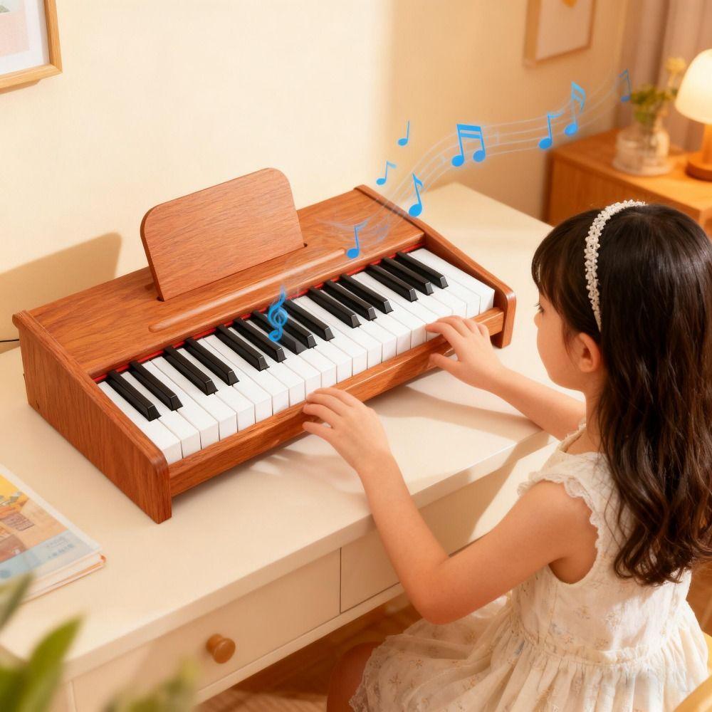 2537 Tasten Kinderklavier Berührungsempfindlich 22 mm Standardtastatur Elektronische Klaviertastatur Holz Professionelles Mini-Klavier
