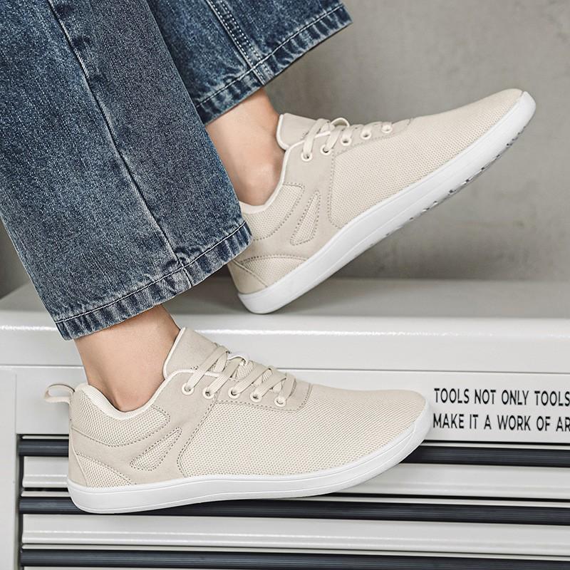 Breite Zehenbox Barfuß-Stil Leichte Gehschuhe Herren Damen Outdoor Freizeit Wandern Atmungsaktive Low-Top-Sneaker