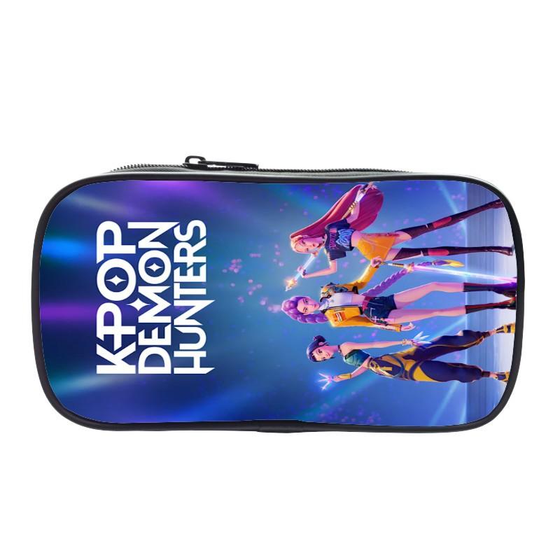New Printed Witch Huntrix Kpop Student Pencil Bag Kpop Storage Stationery Bag Pencil Bag Men and Women