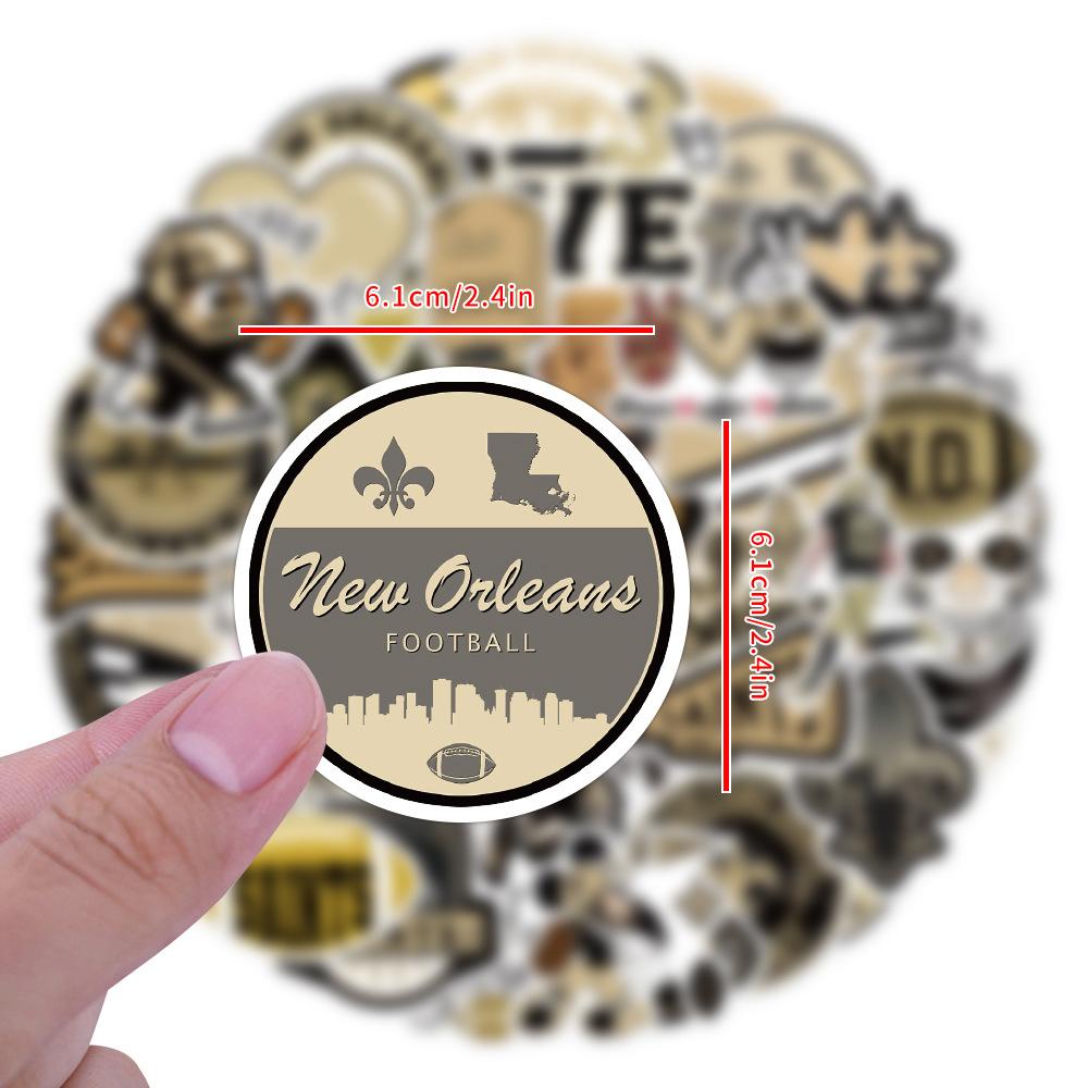 100 New Orleans Saints Graffiti Stickers Notebook Skateboard Suitcase Waterproof Stickers