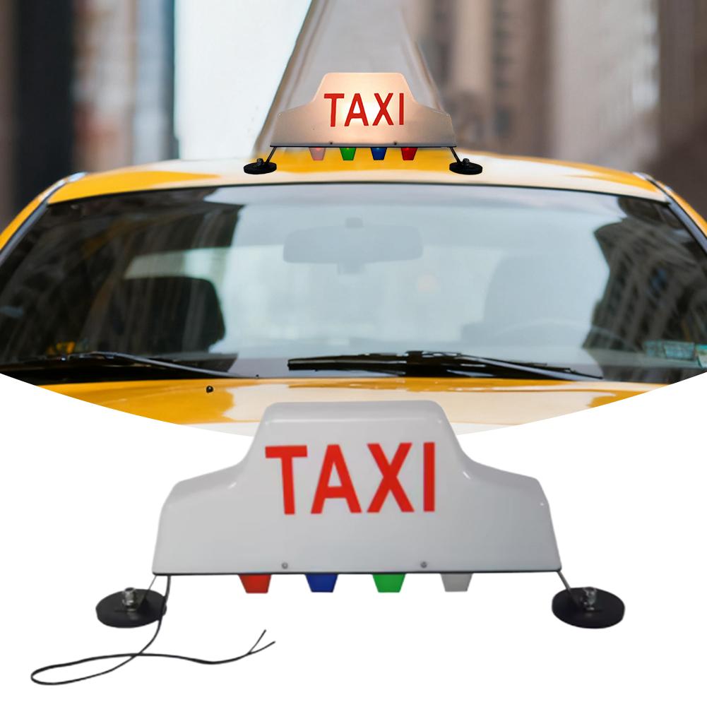 Auto Taxi Schild Licht Dach Wasserdicht und Staubdicht LED Magnetisch Helle Lampe Basis Universal Signal 12V Starke Lampe Super B0M2