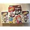 Joc Uno - Labubu AjieQaQ Pro Edition Waterproof Card Game, Portable Size 9x14cm, Easy Rules, for Family/Adults/Teens 7+, Party Game, Multicolor