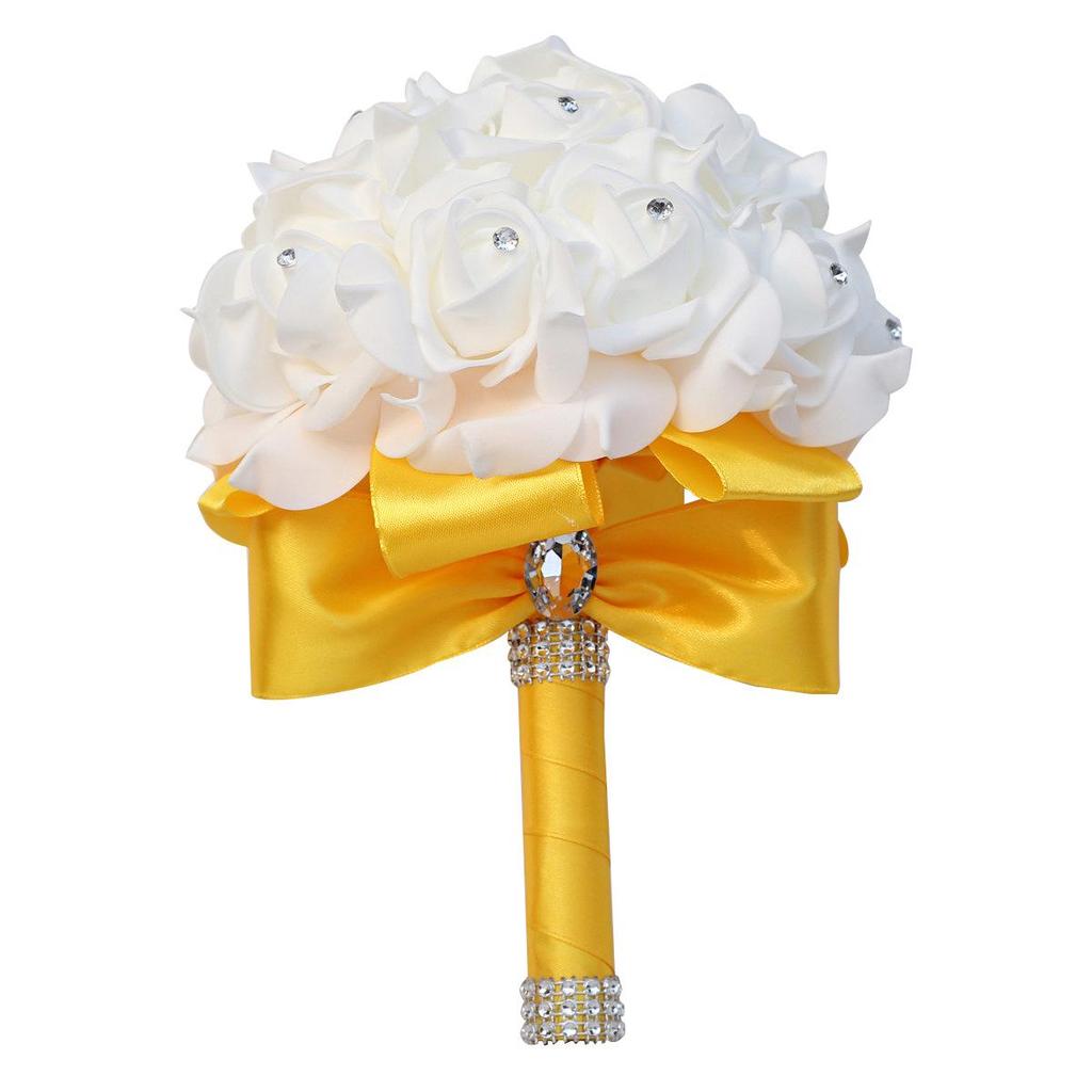 Multicolor PE Foam Bridesmaid Hand Bouquet for Weddings