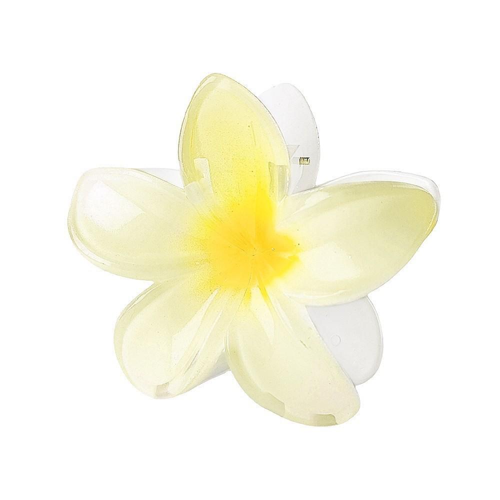 

8cm Colorful Plumeria Hair Clip - Individually Packaged Floral Hair Accessories for Ponytails and Top Clips Bulk
