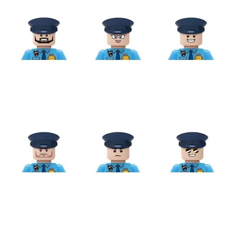 

Современный 6 шт./компл. городская серия оккупационной полиции военно-морского флота солдат спецназа SWAT Mini MOC фигурка Building Block игрушечные лошадки для мальчика