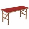 VidaXL Foldable Garden Bench with Cushion Patio Bench Outdoor Furniture Backyard Garden Furniture 3063855