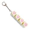 Schattige Siliconen Kattenpoot Fidget Toetsenbord Sleutelhanger 4 Toetsen Mechanische Schakelaar Tester Speelgoed Stressverlichter Tas Hanger voor Kattenliefhebber