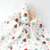 HappyFlute New One Piece Digital Print Bamboo Cotton 2 Layers Super Soft Muslin Swaddle High Quality Wrap For Newborn Blanket