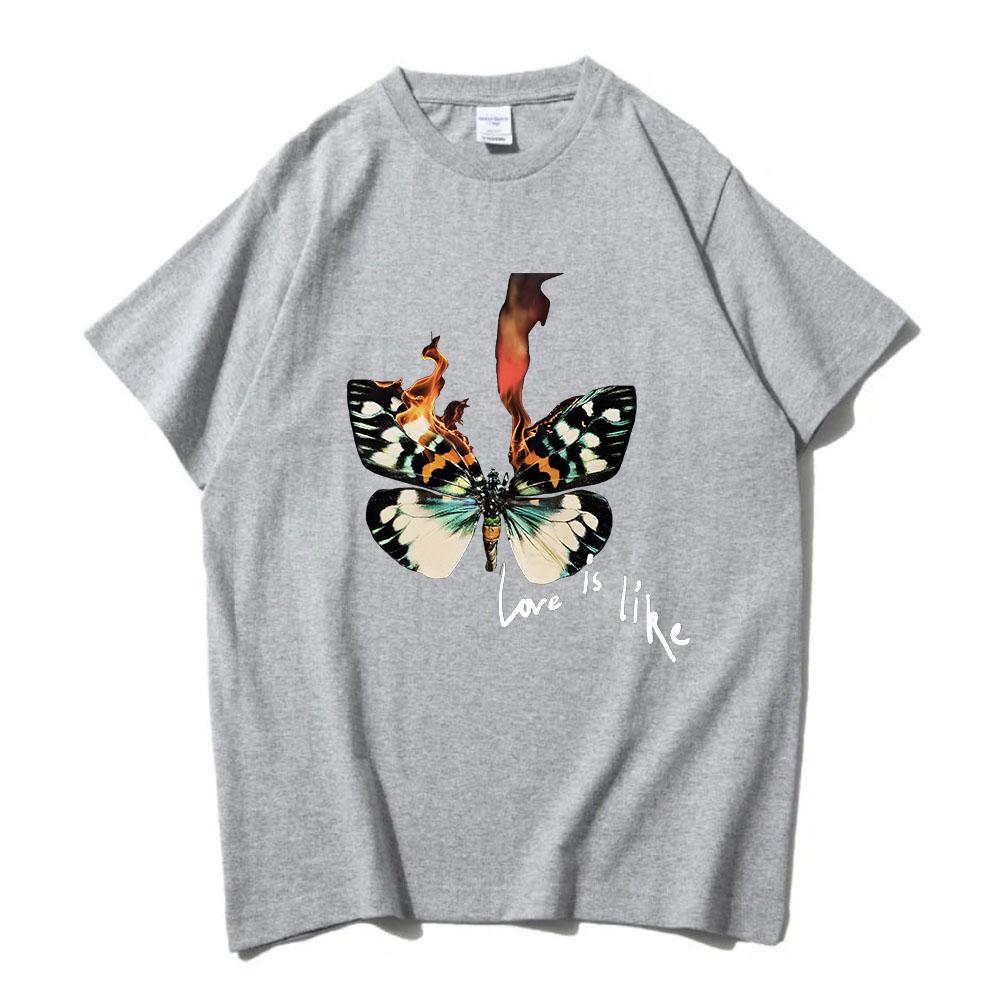 MAROON 5 Love Is Like Tour T-shirt Album Graphic Printing Tshirts Grunge Fashion Unisex Streetwear Cotton Summer Men T Shirt Top