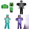 Minecraft Diamond Armor Cosplay Costume With Polyester Material For Game Anime Role Play