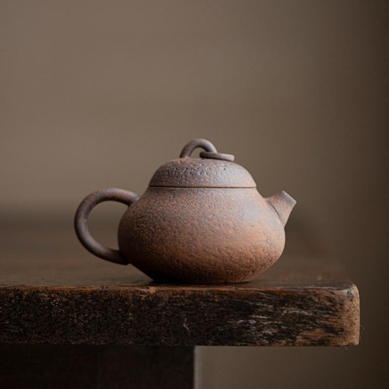 Teapot Handmade Retro Coarse Pottery Stoneware Kungfu Tea Ceremony  Tea Maker Ceramic Teapot Teaset
