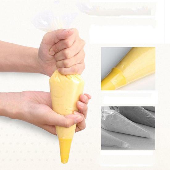 50Pcs Disposable Cream Pastry Bag Icing Piping Cake Cookie Decorate Baking Tool
