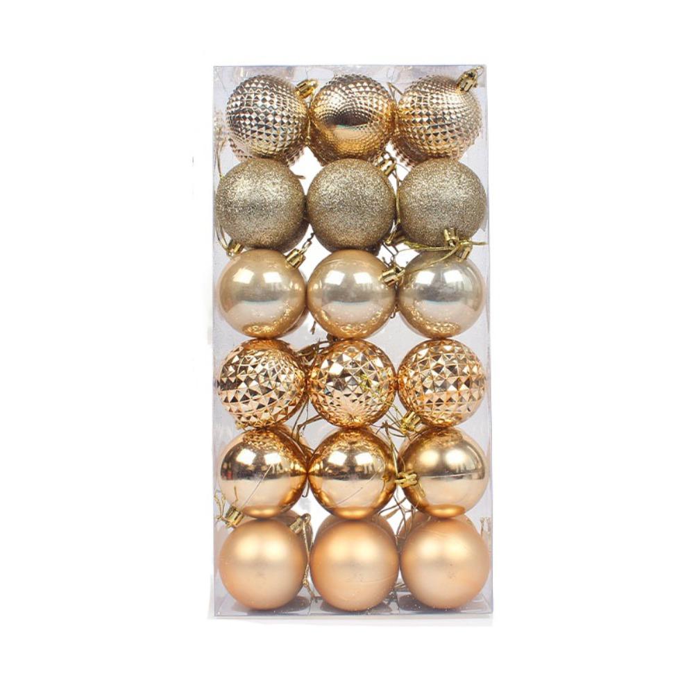 36pcs 6cm Christmas Tree Decoration Pendant Shatterproof Hanging Ornament  Wedding