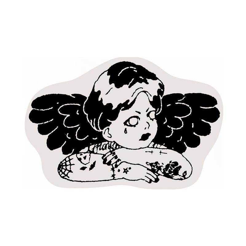 

VIKAMA Ковер для спальни Готический Приветственный коврик для двери Мягкий плюшевый Коврик для пола для кухни ванной комнаты Домашний декор Интерьер Частичный ковер 40x60cm 16x24inch