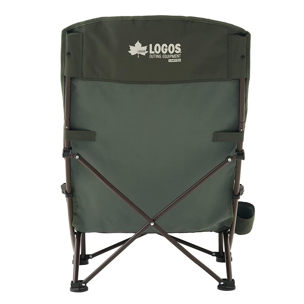 LOGOS Tradcanvas Portable Chair 73173166 Khaki Width 60 x Depth 74 x Height 91 cm Height 20 Cross-legged (2022 LIMITED) (approx.) (Seat cm)