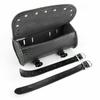 Motorcycle Fork Bag Leather Saddle Bags Handlebar Bag Front Fork Tool Rool Bag Barrel Shape Bag Motorcycle Luggage Saddlebags