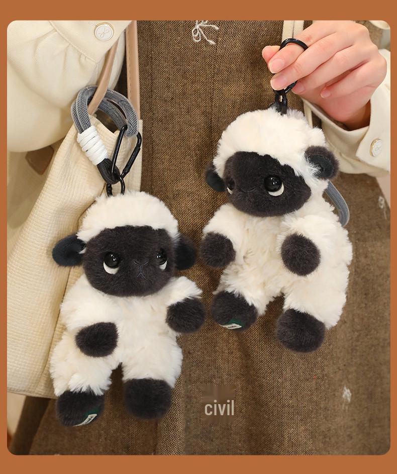 Adorable Black Sheep Plush Toy: Cute Cushion & Creative Doll for Children's Birthdays