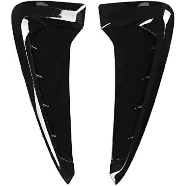 

2Pcs for BMW X5 Side Vent Trim F15 X5M F85 Fender Side Vents Mesh ABS Sticker Hole Shark Grille (Black) чёрный
