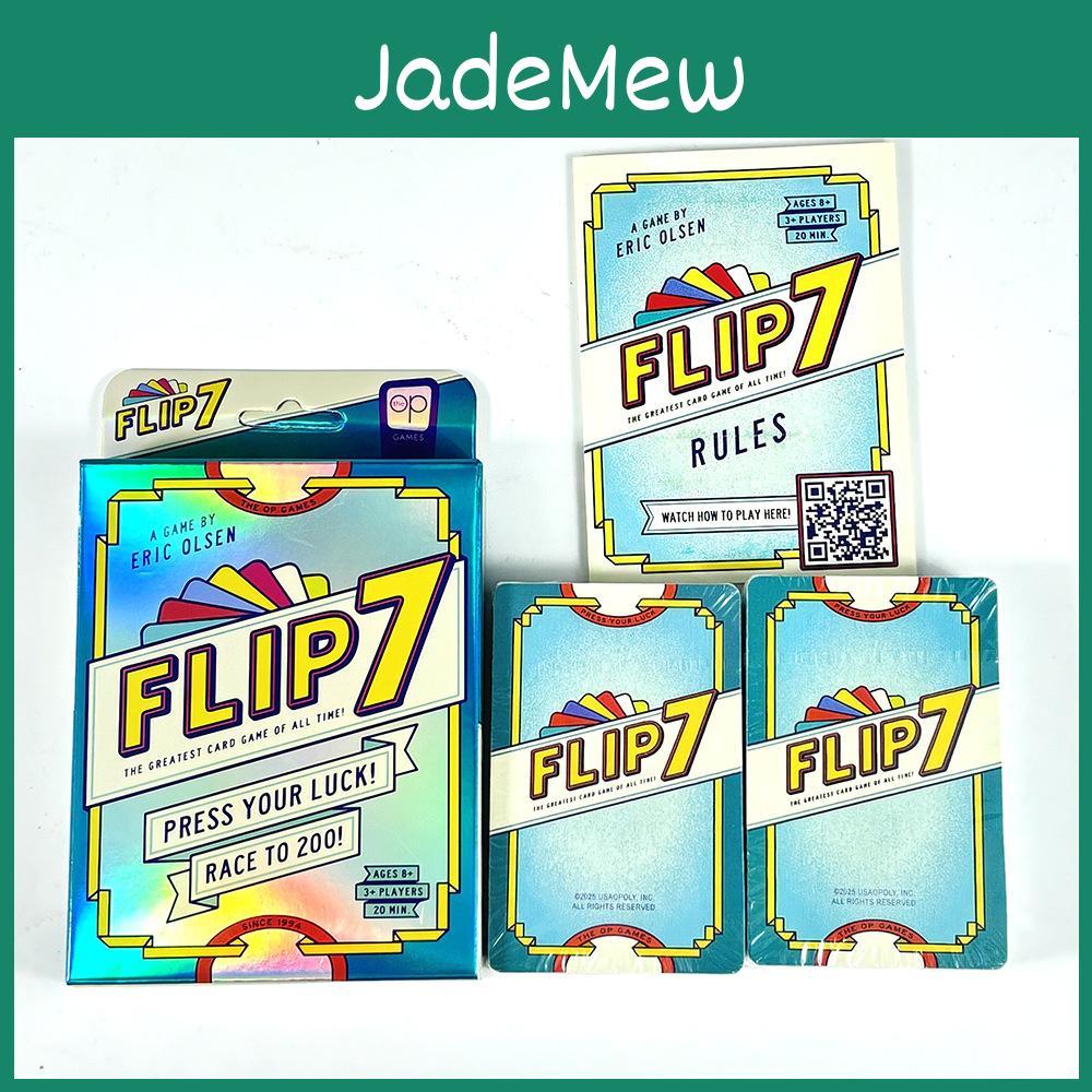 Flip 7 Card Game With Educational And Brain Development Features Family Fun Group Play