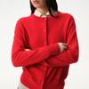 Women's Elegant Cashmere Blend Round Neck Knit Cardigan