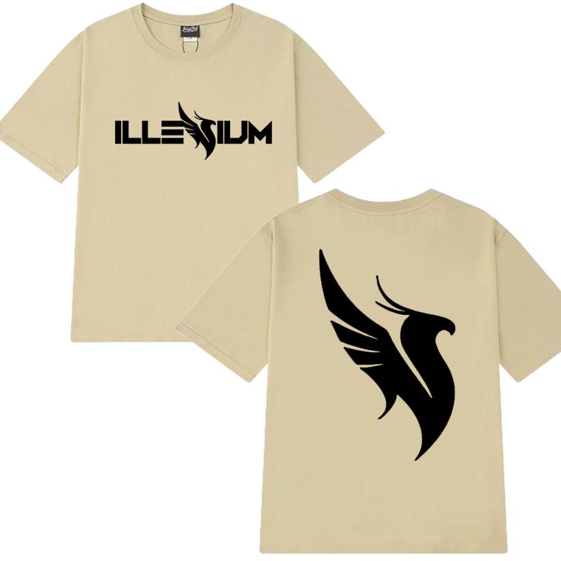 High Quality Illenium Dj Music Double Sided Printed Short Sleeve T-shirts 2025 Men Women Trend Casual T Shirt Unisex Cotton Tops