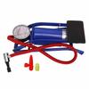 Step On Air Pump Floor Foot Pump Single Cylinder with Pressure Gauge for Tires Balls Rubber Boats Airbeds Blue