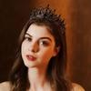 Hair Jewelry Baroque Crystal Crowns Shiny Ornament Princess Crown Rhinestone Diadem  Wedding