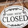 Easy To Install Shop Sign Wooden Open Closed Sign, Double-Sided Hanging Door with Vintage Wall Mounted Store Frame, Waterproof Storefront Business