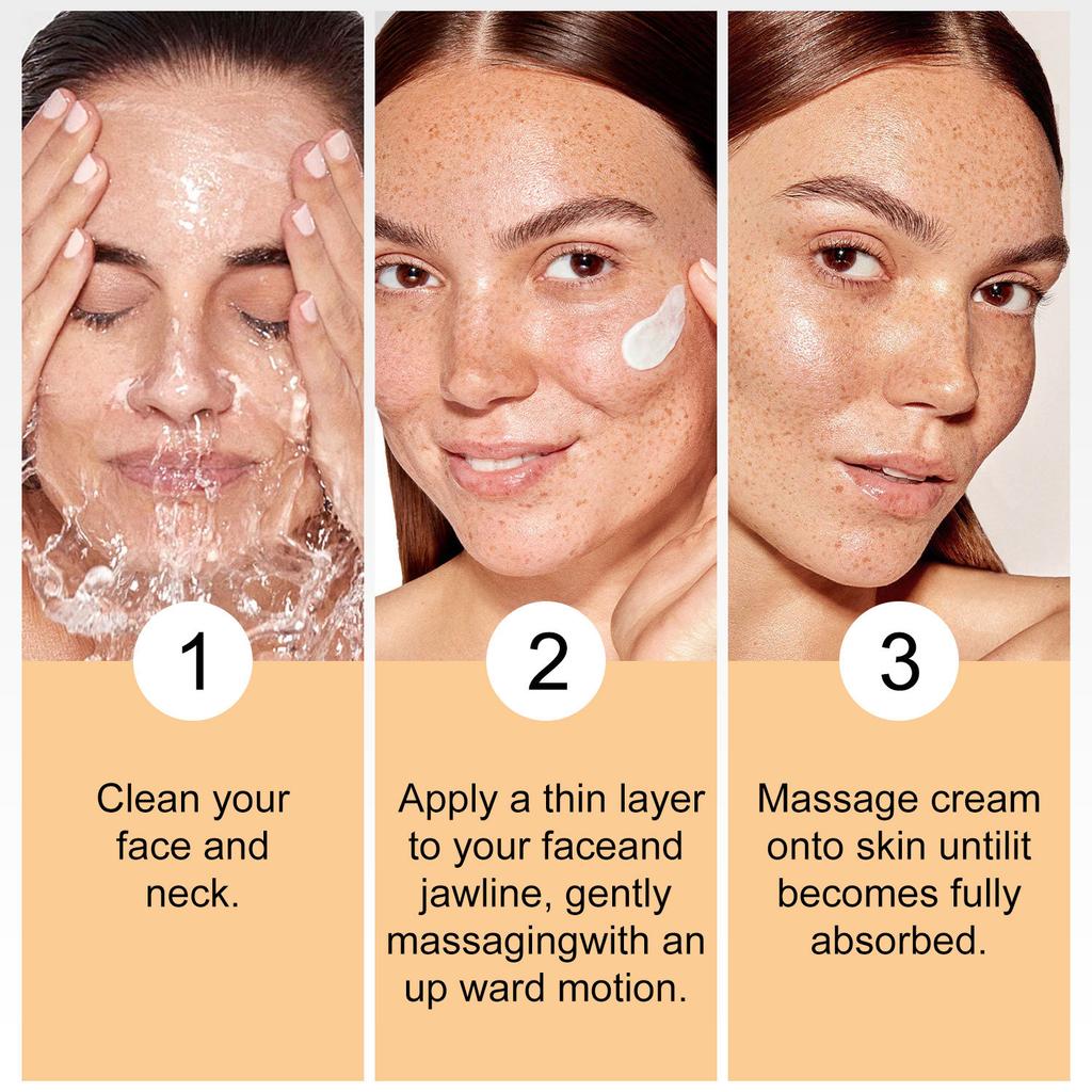 Orange Moisturizing VC Essence Face Cream 50ml Mooth Delicate Radiant and Translucent Rapid Absorption of Skin Retinol Anti Aging Serum