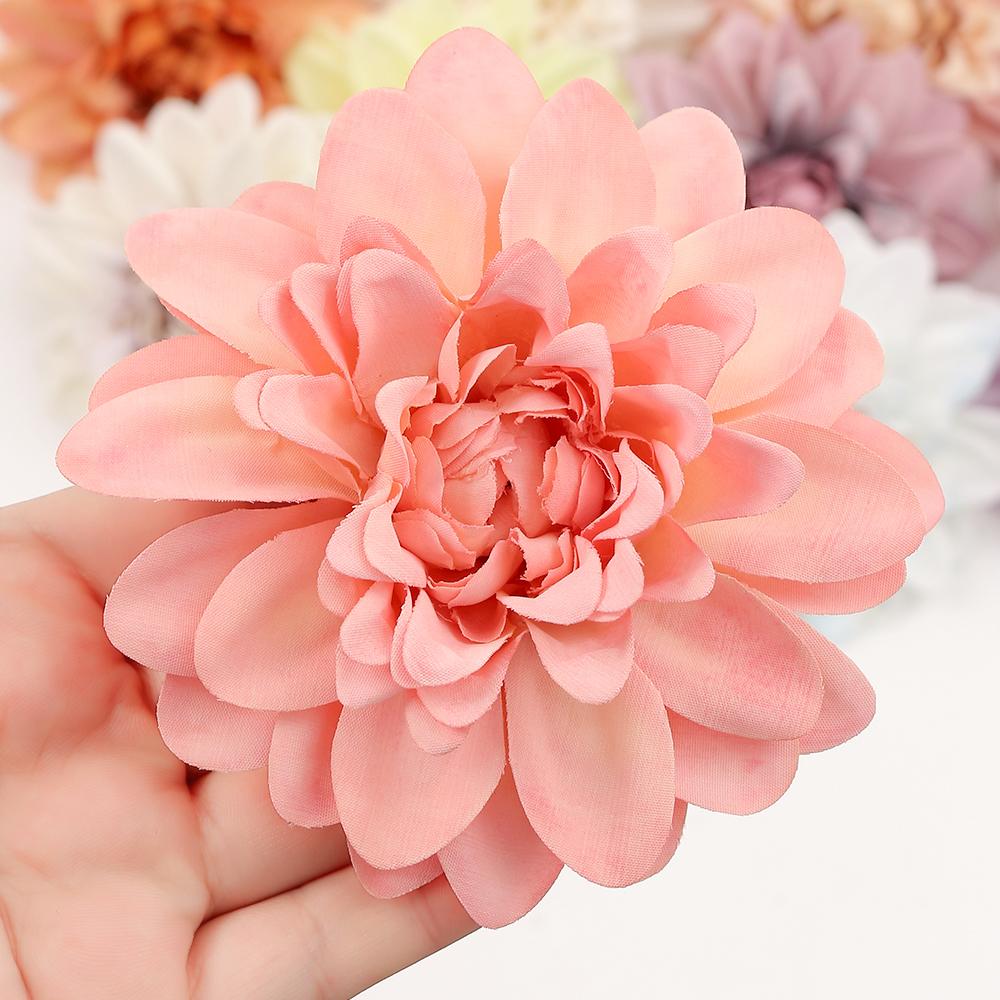 3/5Pcs Artificial Flowers Silk Rose Head Big Fake Flowers For Home Decor Wreath Accessories Bride Wedding Marriage Decoration