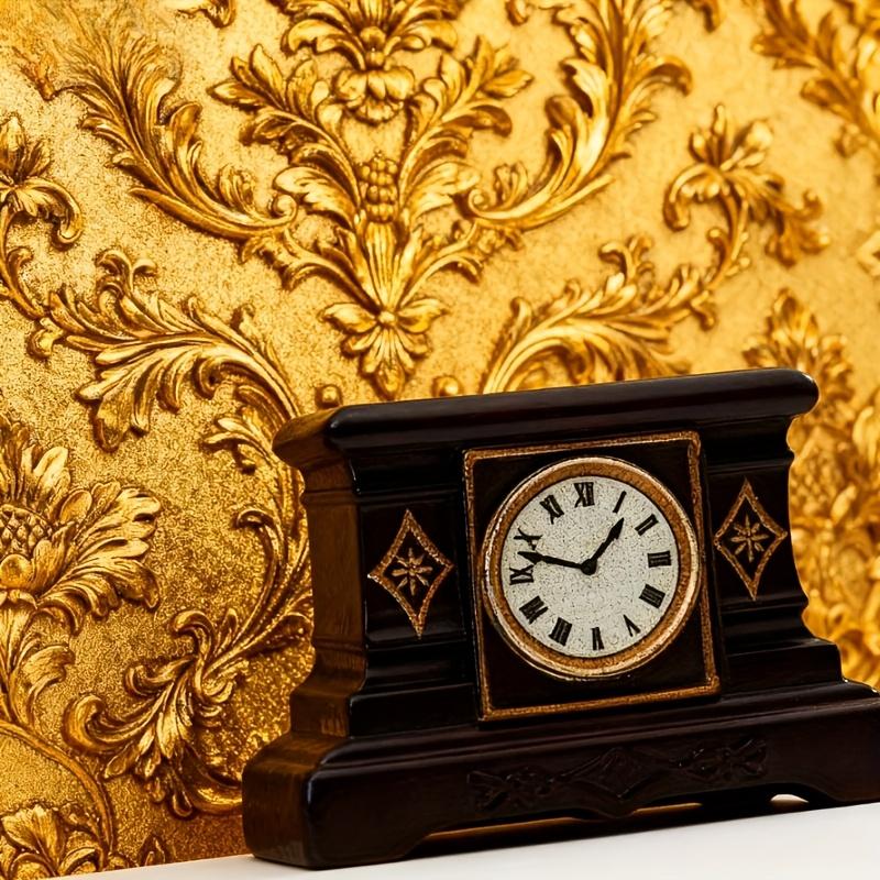 Classical Clock Miniatures, Retro European French Victorian Floor Pendulum Clock, Resin Craft Collectibles, Ornaments, Home Office Car Decoration