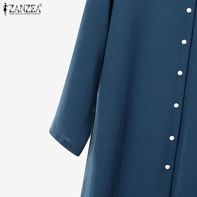 ZANZEA Women Casual Long Blouse and Pants Loose Two Piece Suit Sets