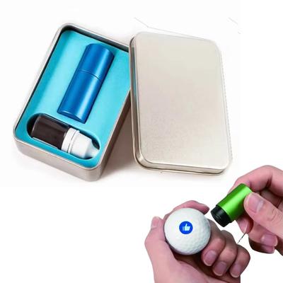 Metal Stamp Golf Ball Stamp Marker with Refillable Ink Mark (1Good + Ink)