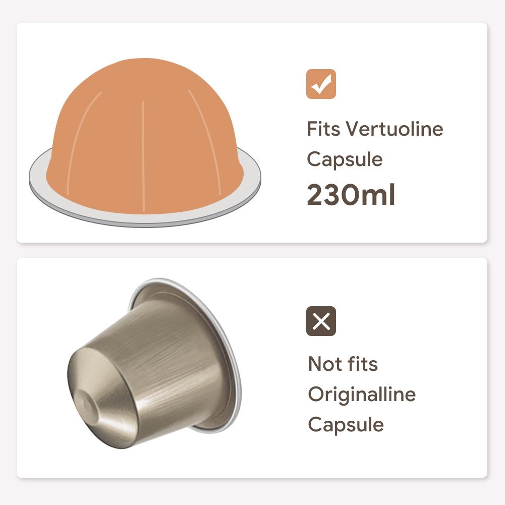 Nespresso Reusable Coffee Capsule Stainless Steel Refillable Filters Espresso Cup Fit for Home Kitchen Coffee Maker