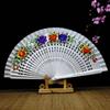 Handbemalter Fächer Klassischer Faltfächer Spanischer Holzfächer Cheongsam Passender Fächer Chinesischer Antiker Stil Faltfächer