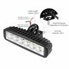 18W Power LED Daytime Running Lights Super Bright 6000K White Spotlights High Bright Aluminum Alloy LED Work Light SUV Truck