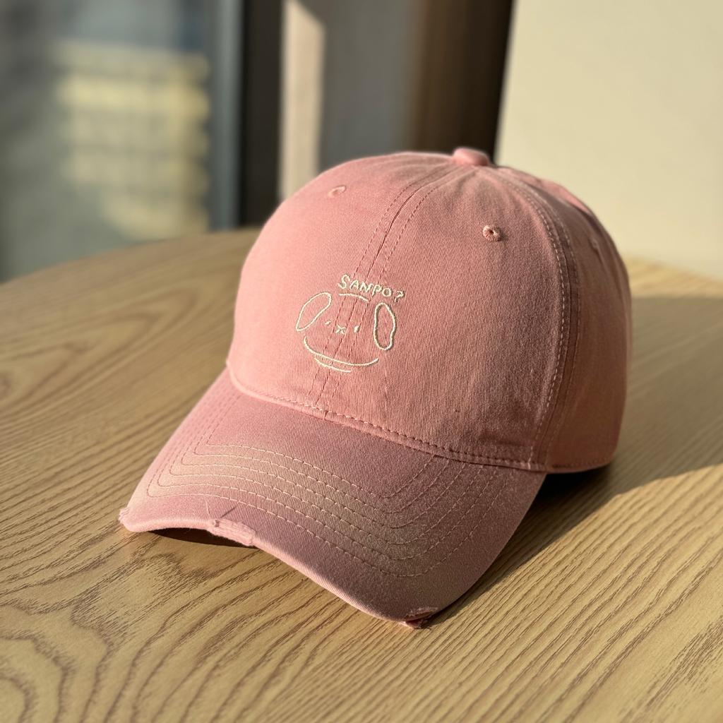 New women's baseball cap for large head sizes, soft top hat that makes the face appear smaller, with an enlarged and deepened wide brim for sun