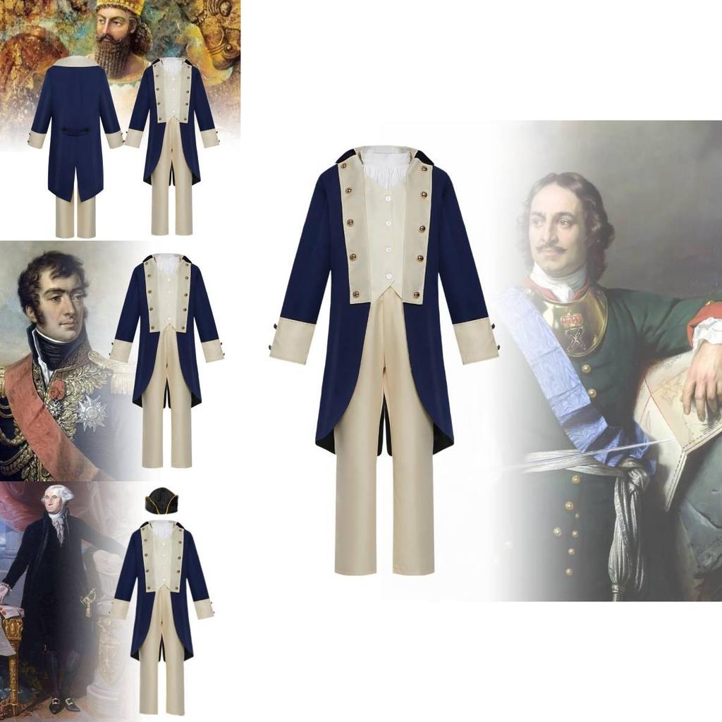 Kids President Steampunk Cosplay Costume Soft Fabric Retro Uniform For Boys